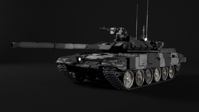 T-90 Rigged and Game Ready 3D Model