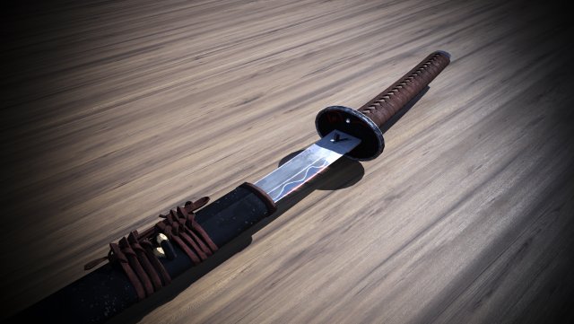 Katana sword 3D Model