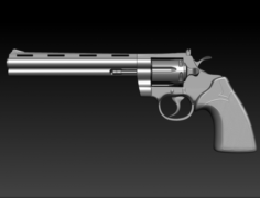 Gun Magnum Free 3D Model