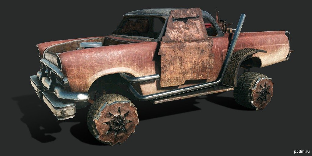 1954 Ford Mainline (Heavy Armored Crusher) 3D Model