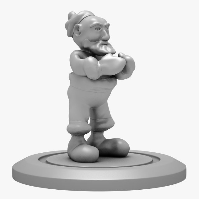 Santa 3D Print 3D Model