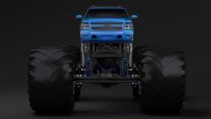 Monster Truck Chevrolet Suburban 3D Model