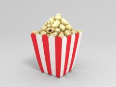 3D Popcorn 3D Model