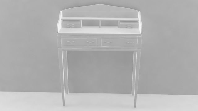 Table of Study 3D Model