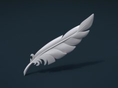 Printable Feather 3D Model