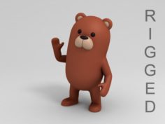 Rigged Bear Character 3D Model