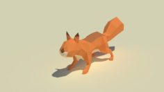 Low-Poly Squirrel 3D Model