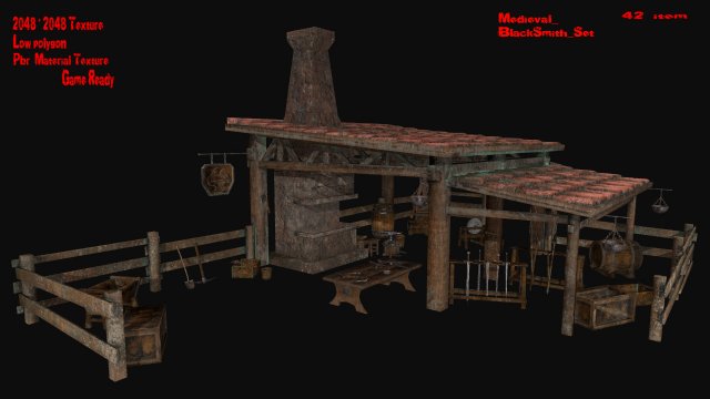 Blacksmith 3D Model