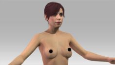 Fetch nude Model 3D Model