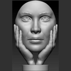 Hand face statue 3D Model