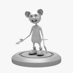 Cartoon Mouse 3D Print 3D Model