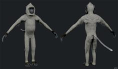 Langur Monkey 3D Model