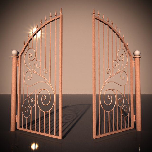 Bronze Gate 3D Model