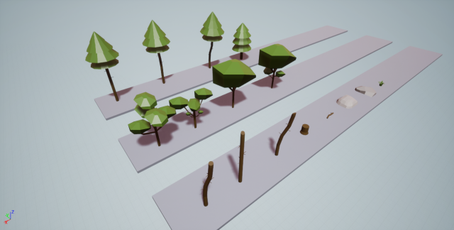 Low Poly Trees pack 18 in 1 Free 3D Model