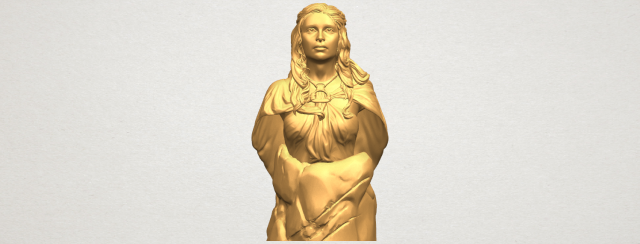 Bust of a girl 02 3D Model
