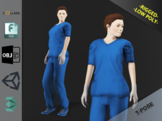 Nurse Woman1 3D Model