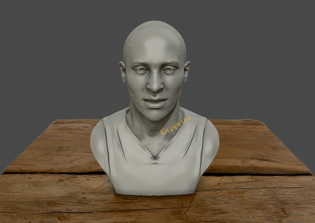 3D Sculpture of Kobe Bryant 3D print model 3D Model