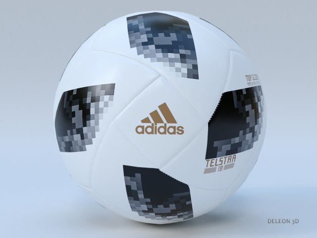 Soccer Ball Adidas 2018 FIFA World Cup Russia 3D Model