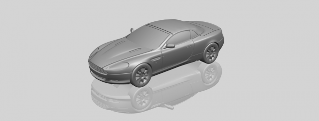 Aston Martin DB9 Cabriolet 3D Model