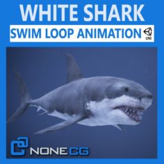 Great White Shark Unity 3D Model