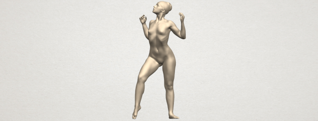 Naked Girl A01 3D Model