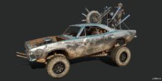 1968 Plymouth Barracuda (The Demented Chariot) 3D Model