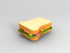 3D Sandwich 3D Model