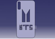 BTS IPhone X case 3D 3D Model