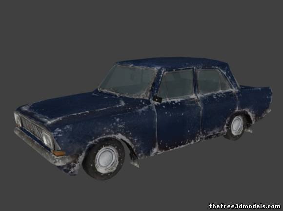 Old Car Free 3D Model