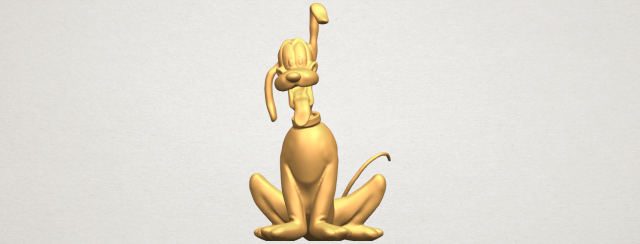 Dog Cartoon 01 -Pluto 3D Model