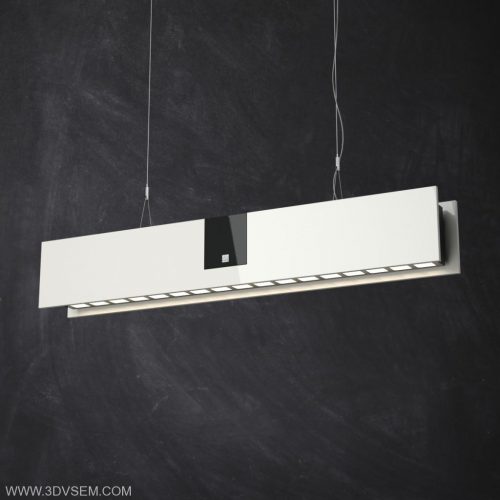 Straight Ceiling Lamp 3D Model