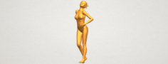 Naked Girl C05 3D Model