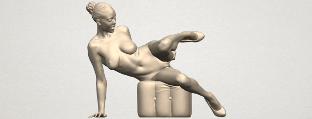 Naked Girl B04 3D Model