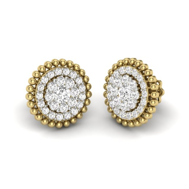 Earrings with diamonds 328 3D Model