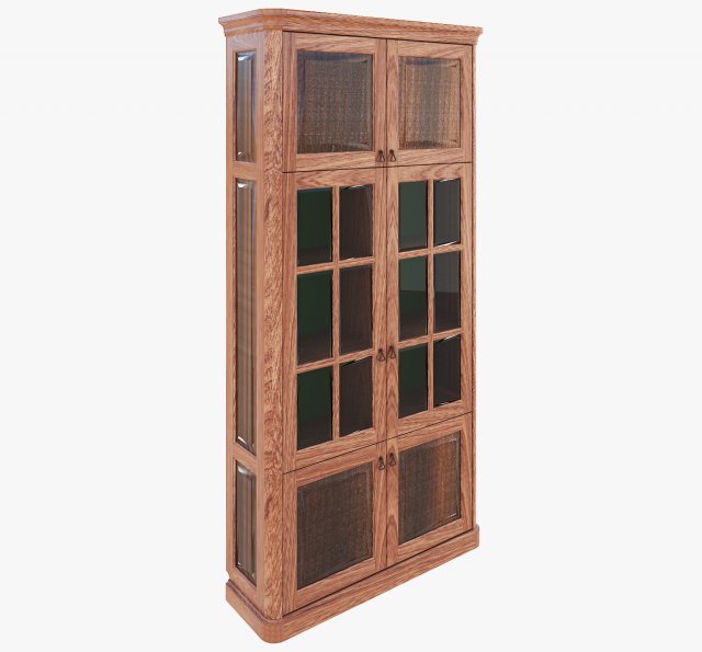Furniture Classic Bookcase 3D Model