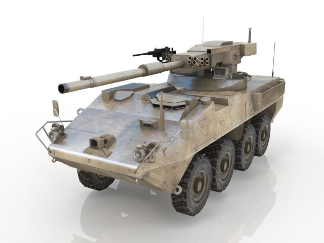 TANK Panzer BTR Stryker 3D Model