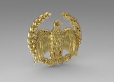 Coat of arms with an eagle 3D Model