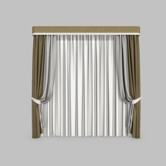 Curtains 2 3D Model