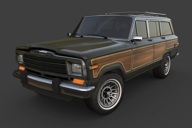 1991 Jeep Wagoneer 3D Model