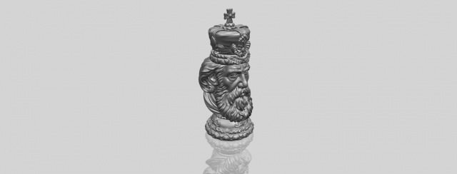 Chess-The King 3D Model