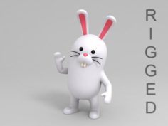 Rigged Rabbit Character 3D Model