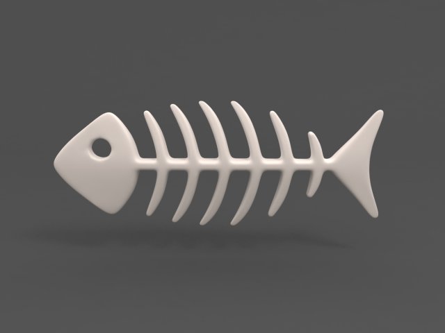 Fish Bone 3D Model