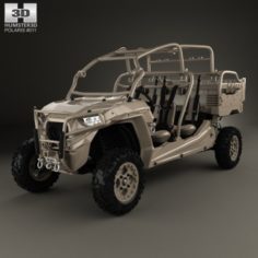 Polaris MRZR D4 Military Tan 2016 3D Model