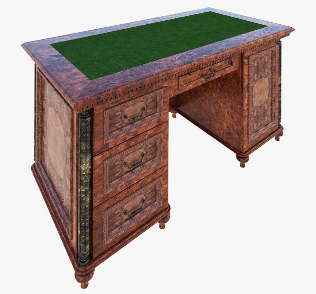 Luxury writing table 3D Model