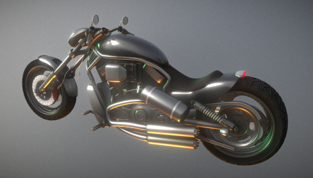 Motorbike 3D Model