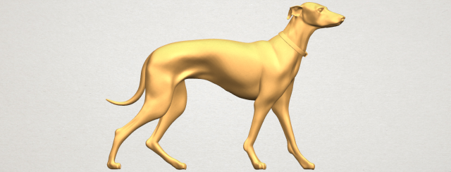 Skinny Dog 02 3D Model