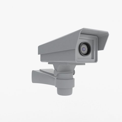 2K Security Camera Model 3D Model