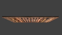 Wall made of Wood 3D Model