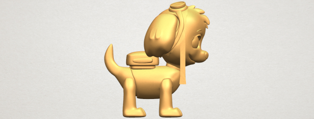 Dog Cartoon 02 3D Model
