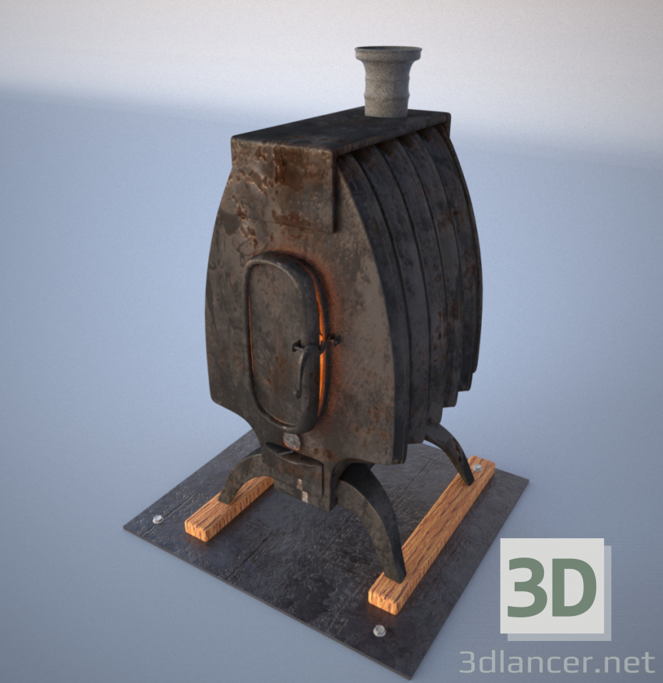 3D-Model
Stove, heater (such as “burzhuyki”), steel, iron